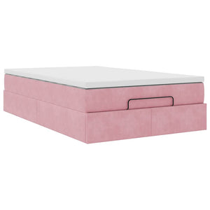 Ottoman Bett mit Matratze Rosa 120x190 cm