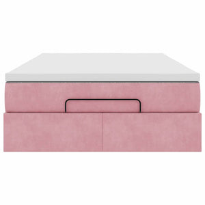 Ottoman Bett mit Matratze Rosa 120x190 cm