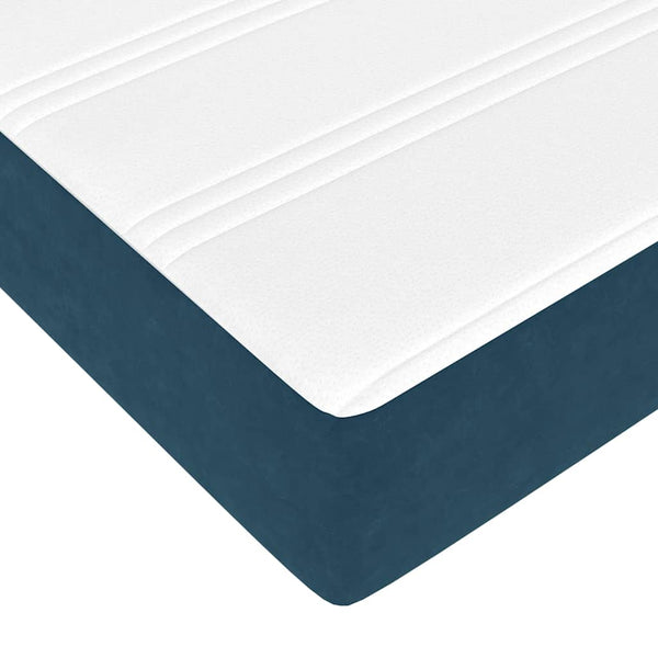 Ottoman Bett mit Matratze Dunkelblau 140x200 cm