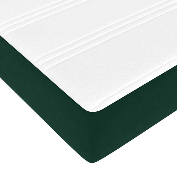 Ottoman Bett mit Matratze Dunkelgrün 180x200 cm