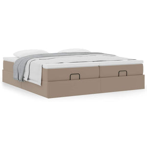 Ottoman Bett mit Matratzen Cappuccino 180x200 cm