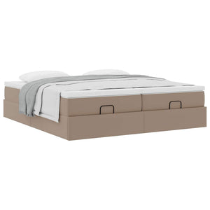 Ottoman Bett mit Matratzen Cappuccino 180x200 cm