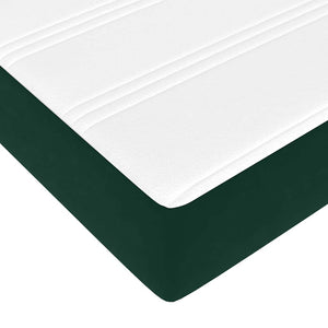 Ottoman Bett mit Matratze Dunkelgrün 180x200 cm