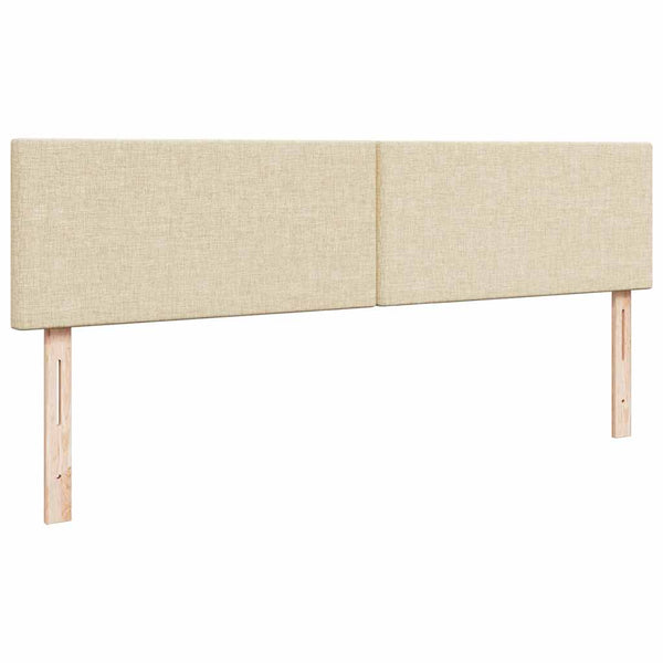 Ottoman Bett mit Matratze Creme 200x200 cm