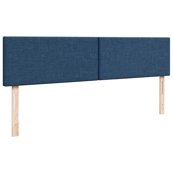 Ottoman Bett mit Matratze Blau 200x200 cm