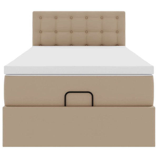 Ottoman Bett mit Matratze & LED 80x200 cm