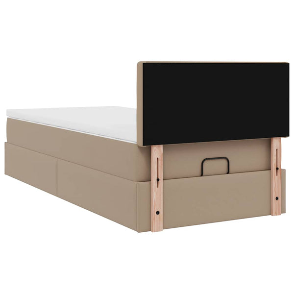 Ottoman Bett mit Matratze & LED 80x200 cm