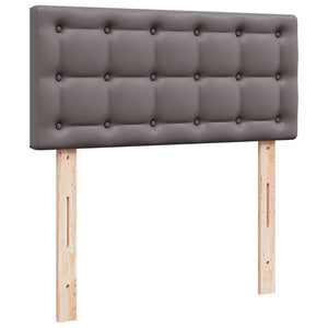 Ottoman Bett mit Matratze & LEDs Grau 90x190 cm