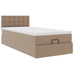 Ottoman Bett mit Matratze & LEDs 90x190 cm