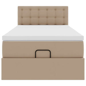 Ottoman Bett mit Matratze & LEDs 90x190 cm