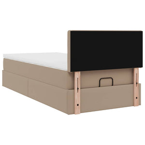 Ottoman Bett mit Matratze & LEDs 90x190 cm