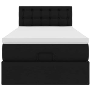 Ottoman Bett mit Matratze & LEDs 90x200 cm