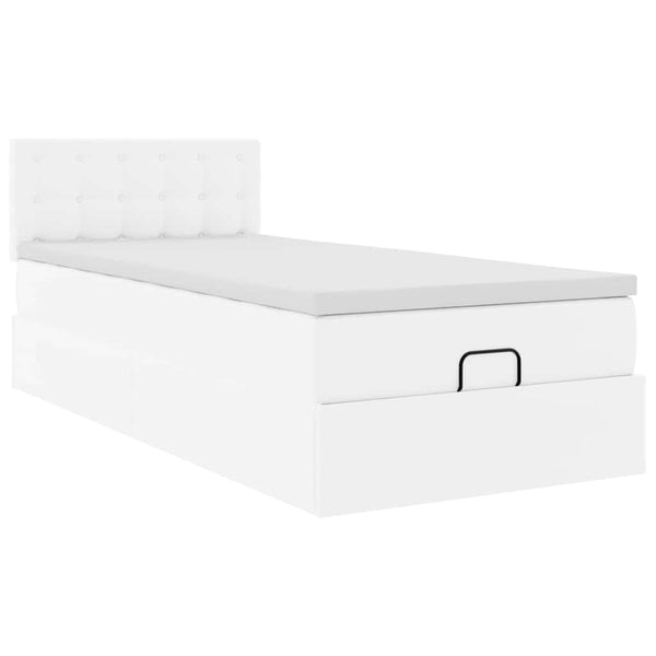 Ottoman Bett 90x200 cm mit Matratze & LED