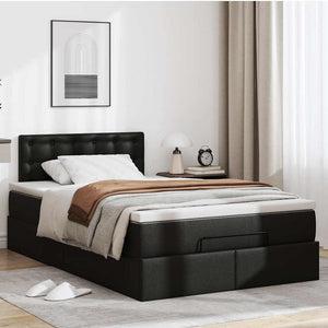 Ottoman Bett mit Matratze & LEDs 120x190cm