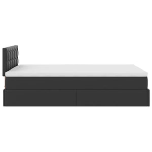 Ottoman Bett mit Matratze & LEDs 120x190cm