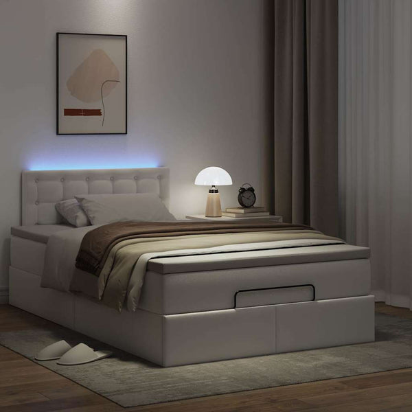 Ottoman Bett 120x190cm mit Matratze & LED