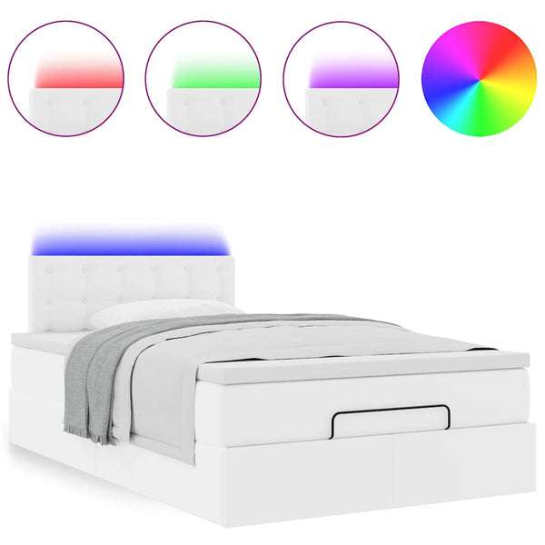 Ottoman Bett 120x190cm mit Matratze & LED