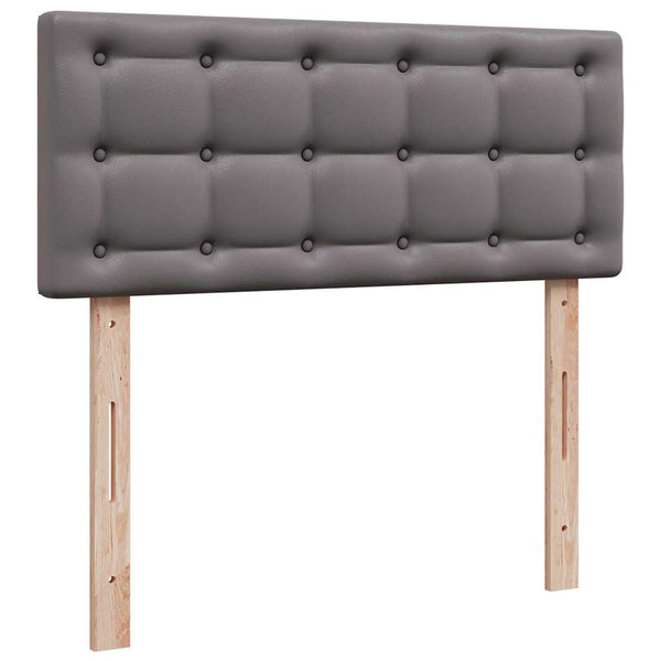 Ottoman Bett mit Matratze & LEDs Grau 120x190 cm