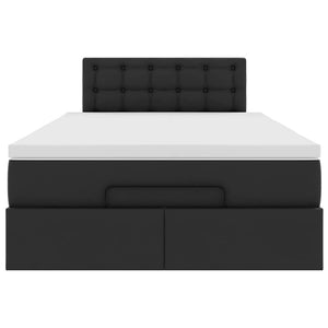 Ottoman Bett mit Matratze & LEDs 120x200 cm