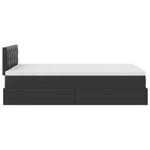Ottoman Bett mit Matratze & LEDs 120x200 cm