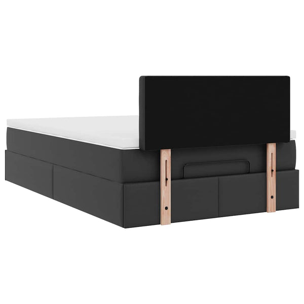 Ottoman Bett mit Matratze & LEDs 120x200 cm