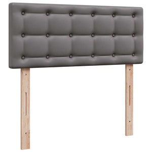 Ottoman Bett mit Matratze & LEDs Grau 120x200 cm