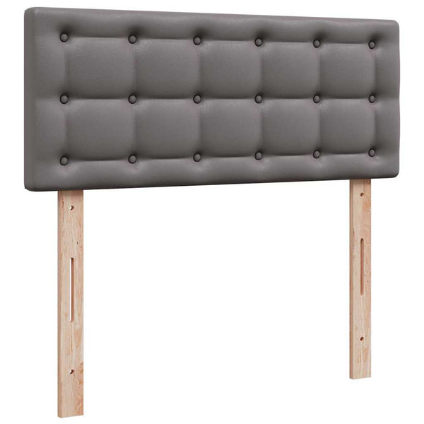 Ottoman Bett mit Matratze & LEDs Grau 120x200 cm