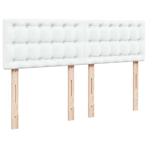 Ottoman Bett 140x190cm mit Matratze & LED, Weiß