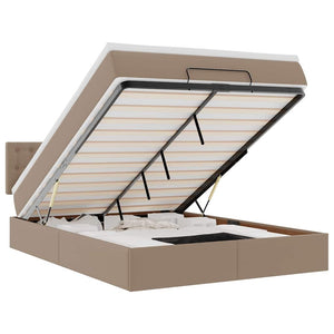 Ottoman Bett mit Matratze & LEDs 140x190cm
