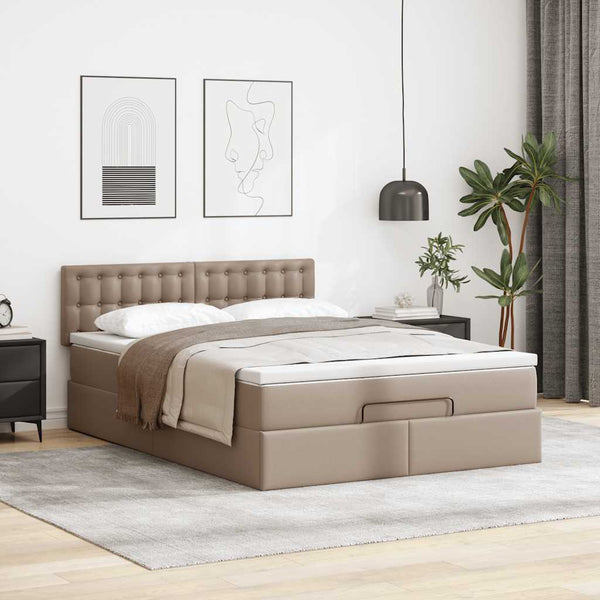 Ottoman Bett mit Matratze & LEDs 140x190cm