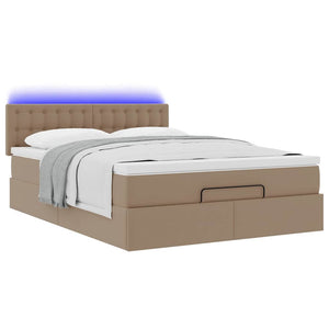 Ottoman Bett mit Matratze & LEDs 140x190cm