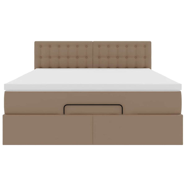 Ottoman Bett mit Matratze & LEDs 140x190cm