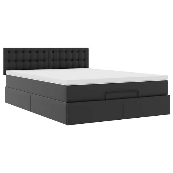 Ottoman Bett mit Matratze & LEDs 140x200 cm
