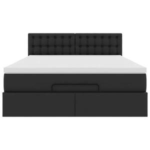 Ottoman Bett mit Matratze & LEDs 140x200 cm