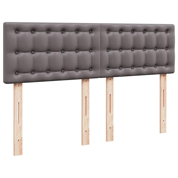 Ottoman Bett mit Matratze & LEDs Grau 140x200 cm
