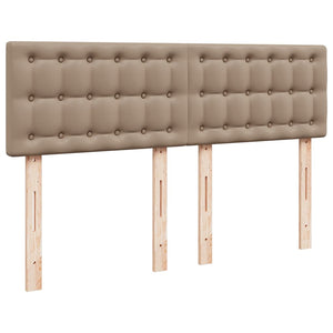 Ottoman Bett mit Matratze & LEDs Cappuccino 140x200