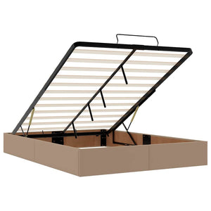 Ottoman Bett mit Matratze & LEDs Cappuccino 140x200