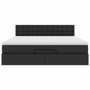 Ottoman Bett mit Matratzen & LEDs 160x200 cm