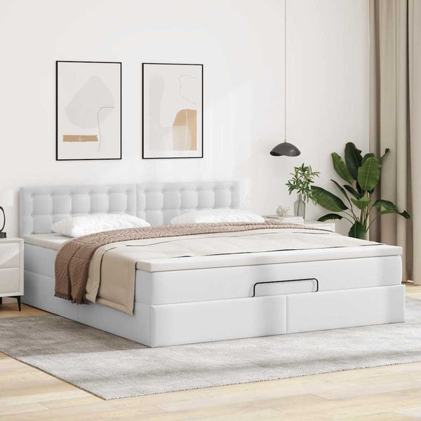 Ottoman Bett 160x200cm mit Matratze & LED
