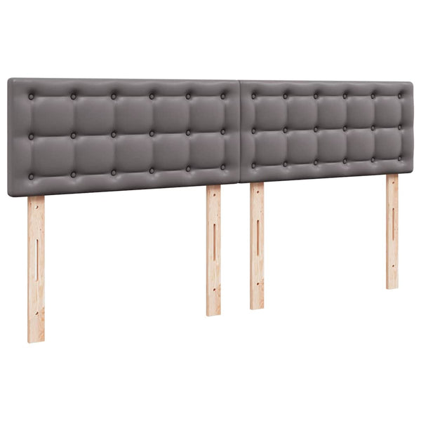 Ottoman Bett Grau 160x200 cm mit Matratze & LED