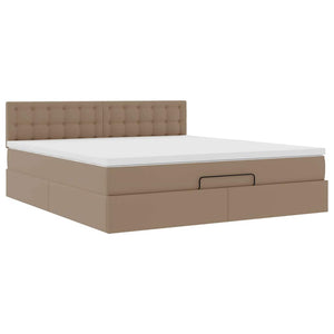 Ottoman Bett mit Matratzen & LEDs 180x200 cm