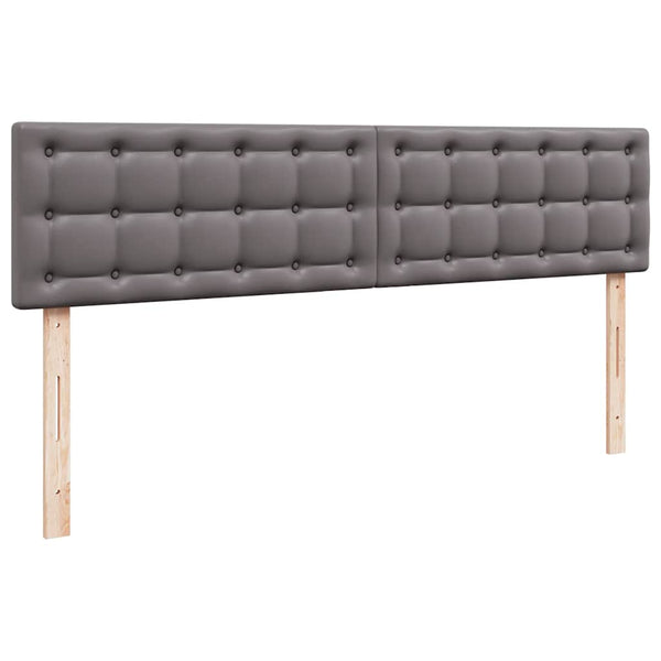 Ottoman Bett mit Matratzen & LEDs Grau 200x200