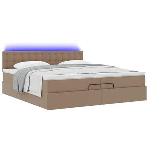 Ottoman Bett mit Matratzen & LEDs 200x200cm
