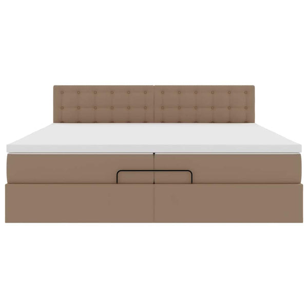 Ottoman Bett mit Matratzen & LEDs 200x200cm