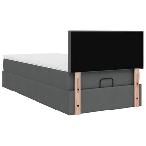 Ottomane Bett mit Matratze & LEDs 90x200 cm