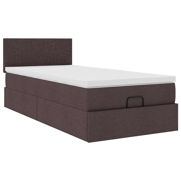 Ottomane Bett mit Matratze & LEDs 90x200 cm