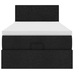 Ottoman Bett mit Matratze & LEDs 100x200 cm