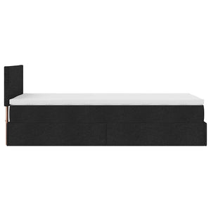 Ottoman Bett mit Matratze & LEDs 100x200 cm