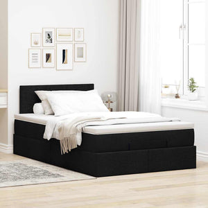 Ottomane Bett mit Matratze & LEDs 120x190 cm