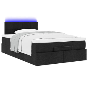 Ottomane Bett mit Matratze & LEDs 120x190 cm